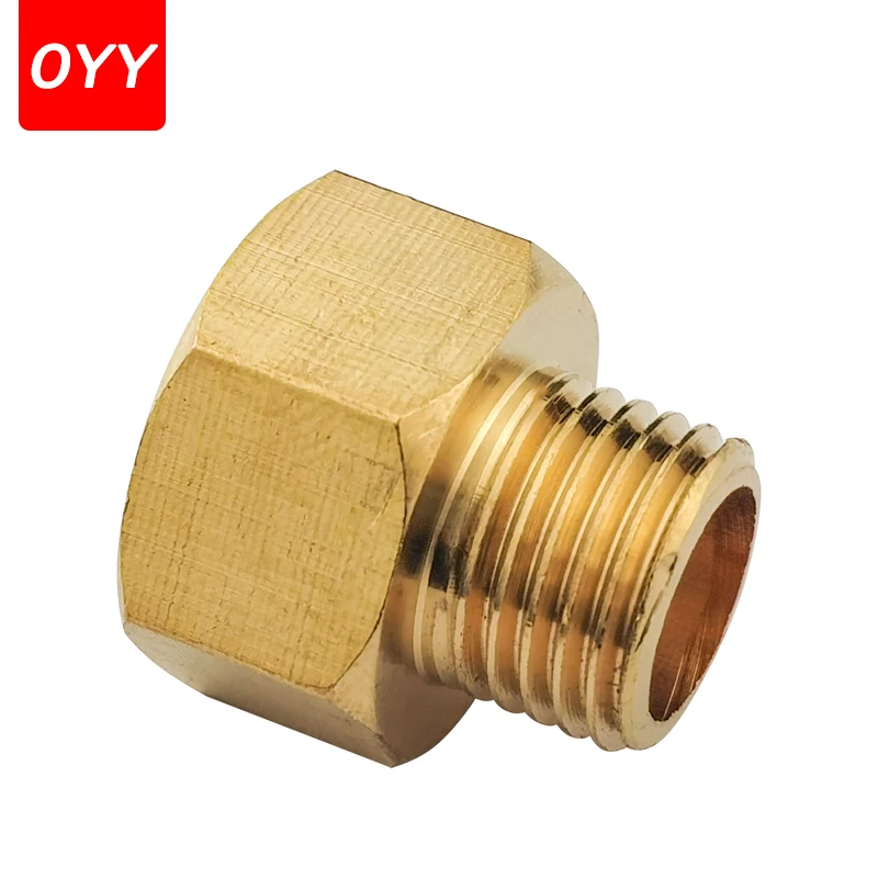 1PCS Male to Female Thread Brass Pipe Connectors Brass Coupler Adapter Threaded Fitting 1/8