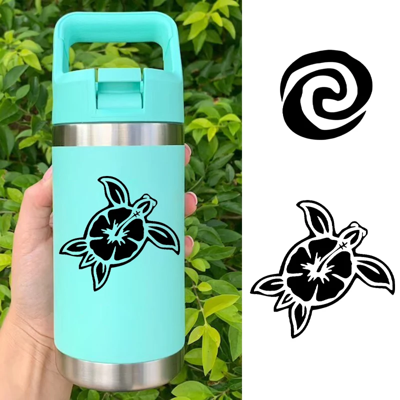 Moana Ocean Swirl Symbol Vinyl Sticker For Water Bottle, Mug, Cup Decals Decoration,  Moana Laptop Phone Car Window Bumper Decal