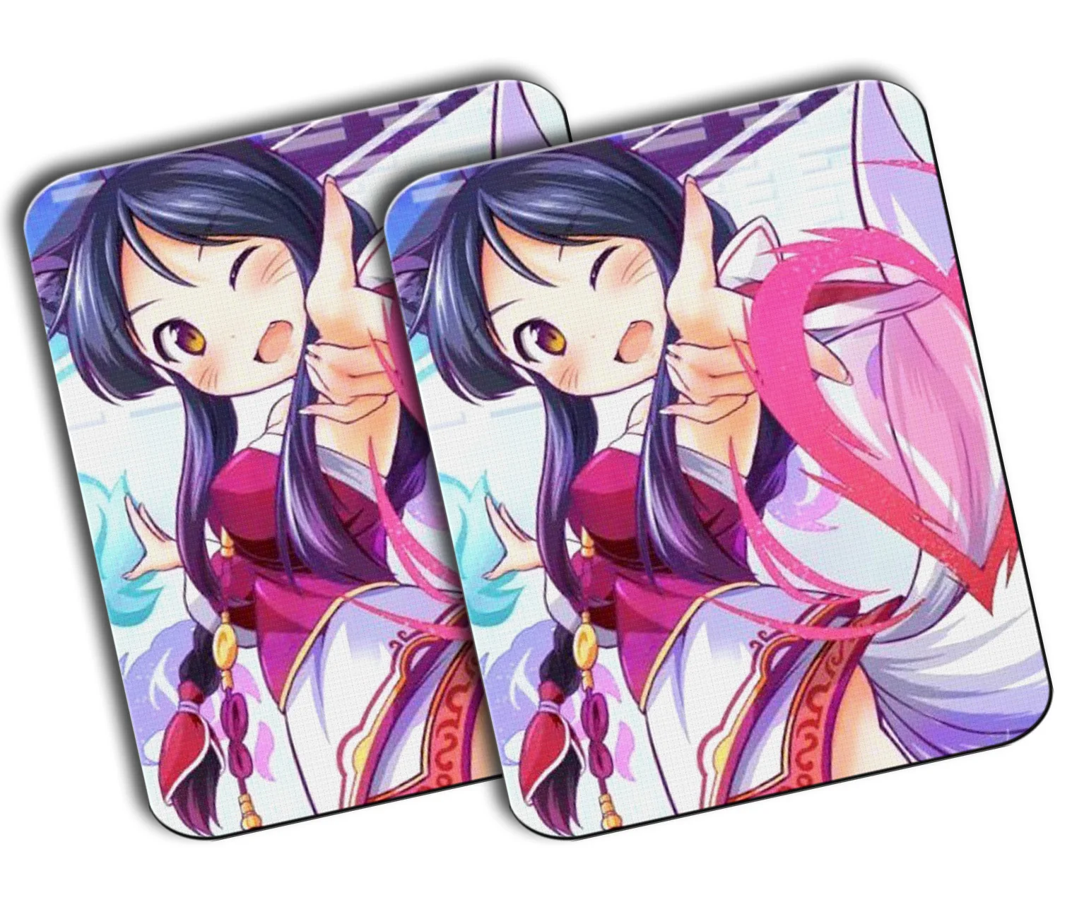 Pack 2 Medium Meisje Kitsune Video Game Mousepad Raton