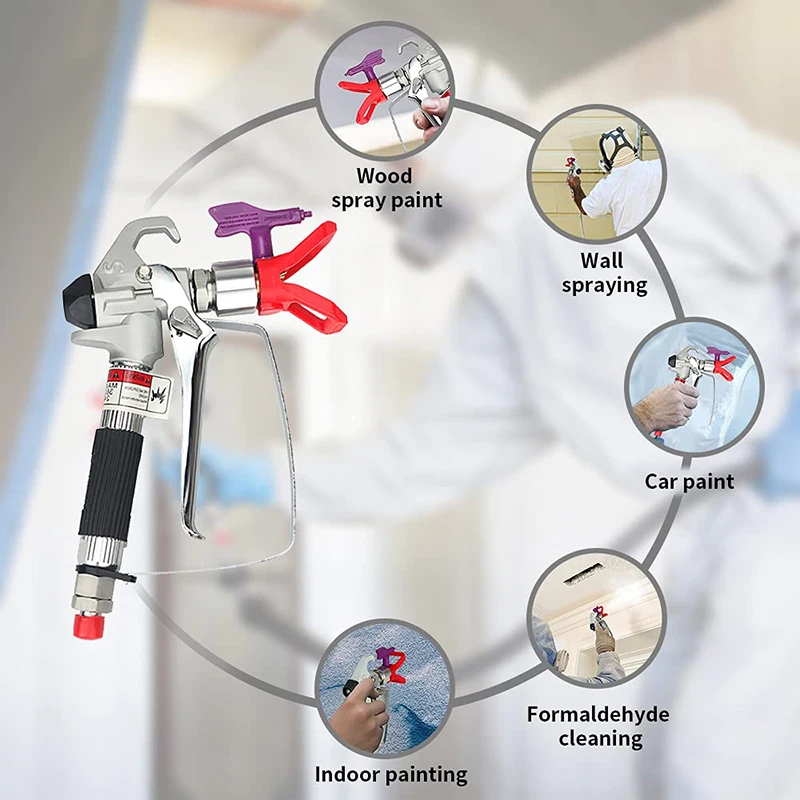 ASG-40 SG3 Airless Spray Gun กรองเหมาะสำหรับตกแต่งบ้านใช้งานร่วมกับ Airless Paint Sprayer Professional ผู้รับเหมา