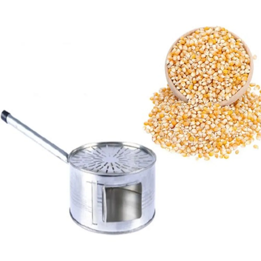 Nostalgic Bursting Oil Free Popcorn Pan 17 cm Diameter on the stove and barbecue Popcorn Manual Popcorn Oil-free Popcorn