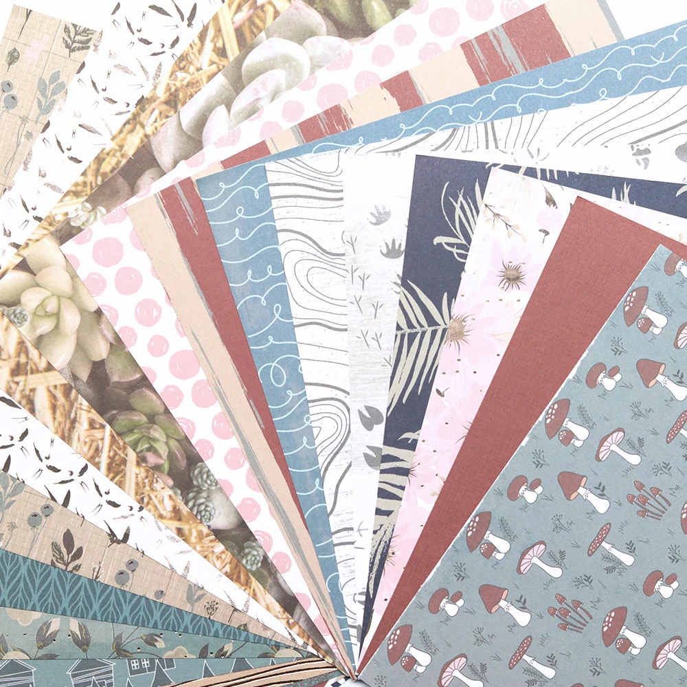 Creative Path Tranquil Place 6-Zoll-Scrapbooking-Papierblock mit Blumenmuster, dekoratives Scrapbook-Hintergrundpapier für Journaling – Detail 4