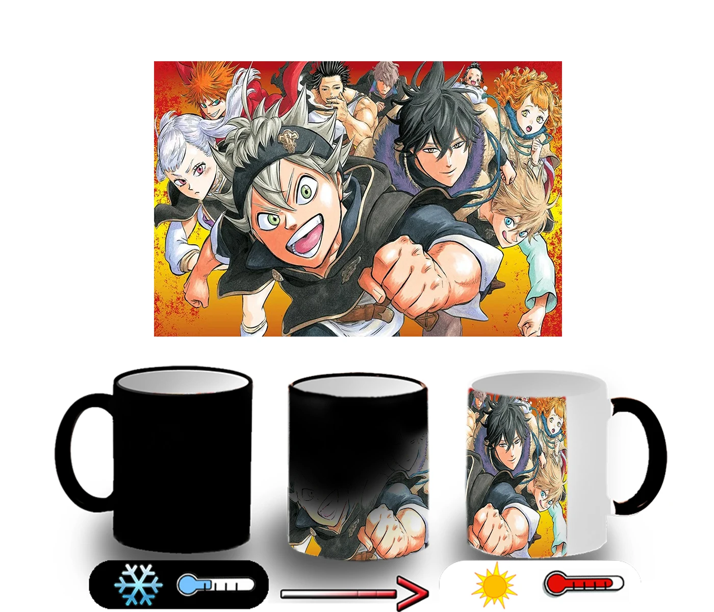 Magic CUP BLACK CLOVER magic mug