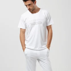 52025 homens conjunto de pijama de algodão macio modal pijamas calças compridas confortável loungewear pijamas conjunto de roupa de casa