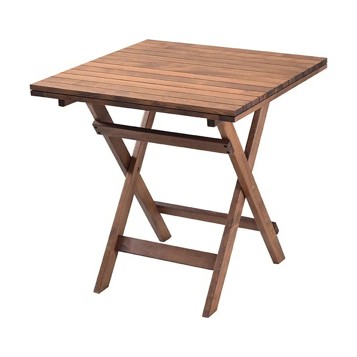 Folding Solid Hornbeam Wood Garden Table 70x70cm - 60x80cm