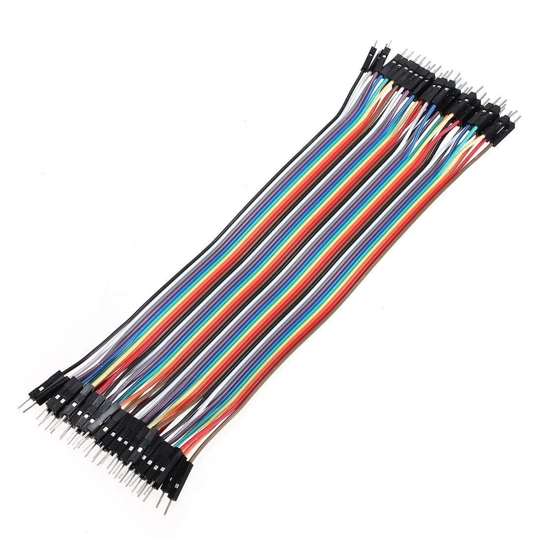 40 CABLES male male 10cm jumpers dupont 2,54 arduino