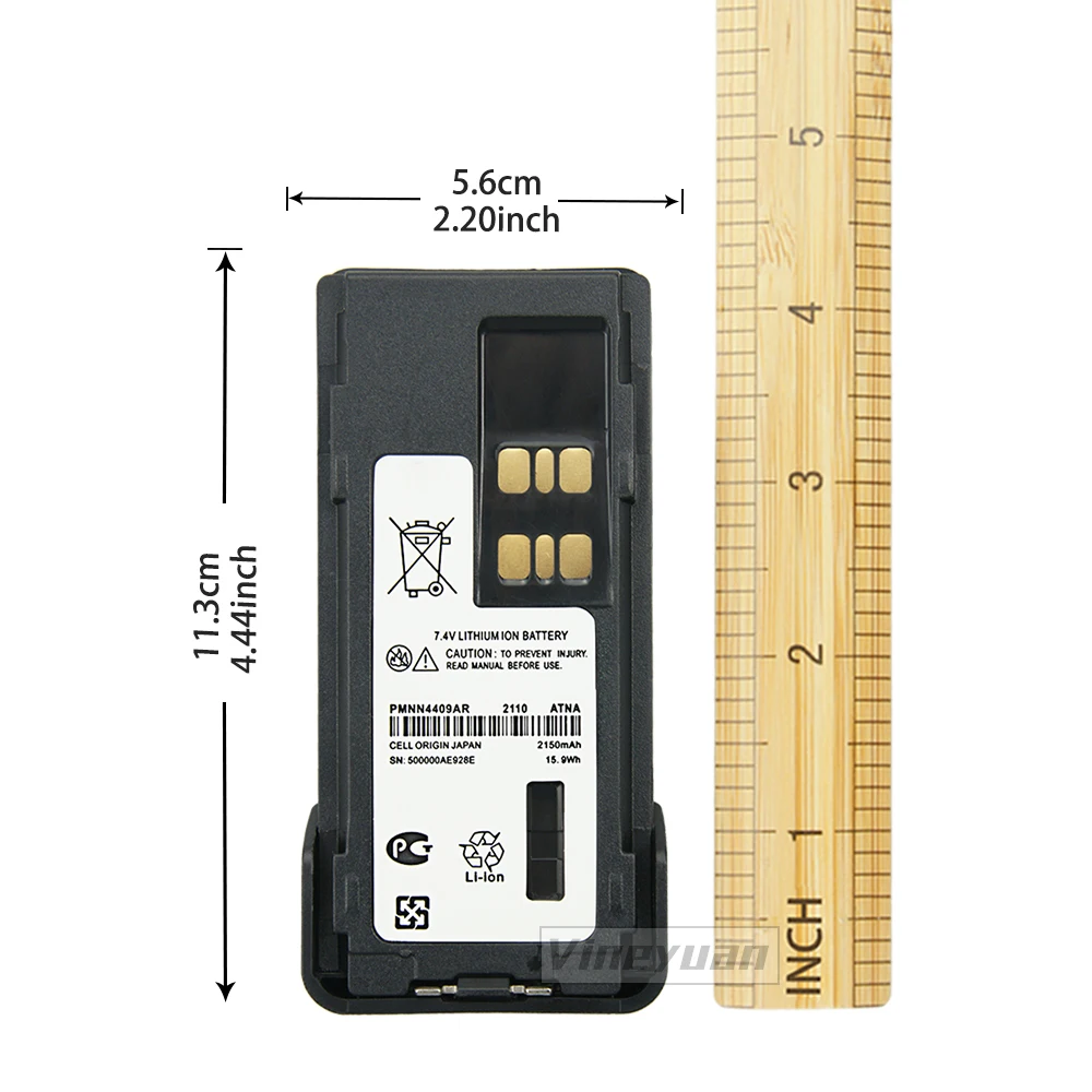 Imagem -03 - Bateria para Motorola Xpr3300 10xpmnn4409ar Xpr3500 Xpr7350 Xpr7380 Xpr7550 Xpr7580 Gp338d Dp4600 Xir P8668 Apx2000 Rádio em Dois Sentidos