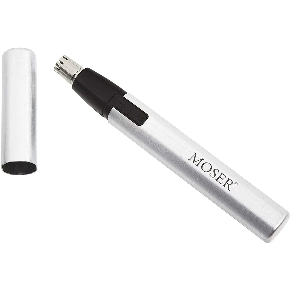 

Moser Nose & Ear Trimmer For Men,Aluminum Body,High Quality,Stainless Steel Cutting System,, Very Light and Quiet, Ergonomic