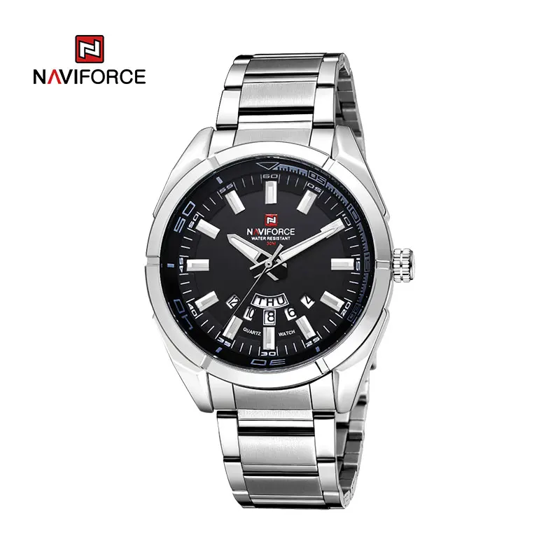 

NAVIFORCE Top Brand Luxury Men Casual Fashion Sports Watches Men's Date Clock Full Steel Quartz Wristwatches Relogio Masculino