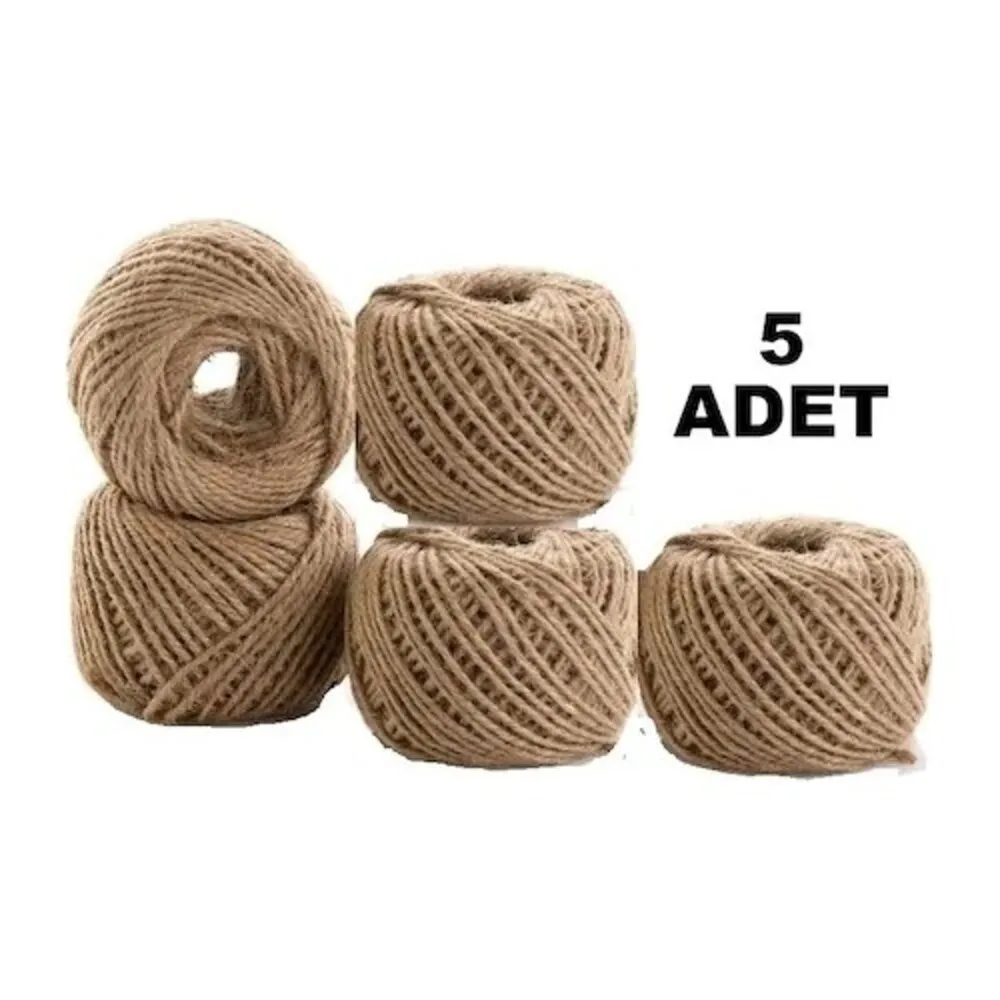 5 Pieces, Jute Rope, Rope, Straw Floss, Sack Floss, Trimmer Rope, Linen Rope Hemp Rope Decoration rope