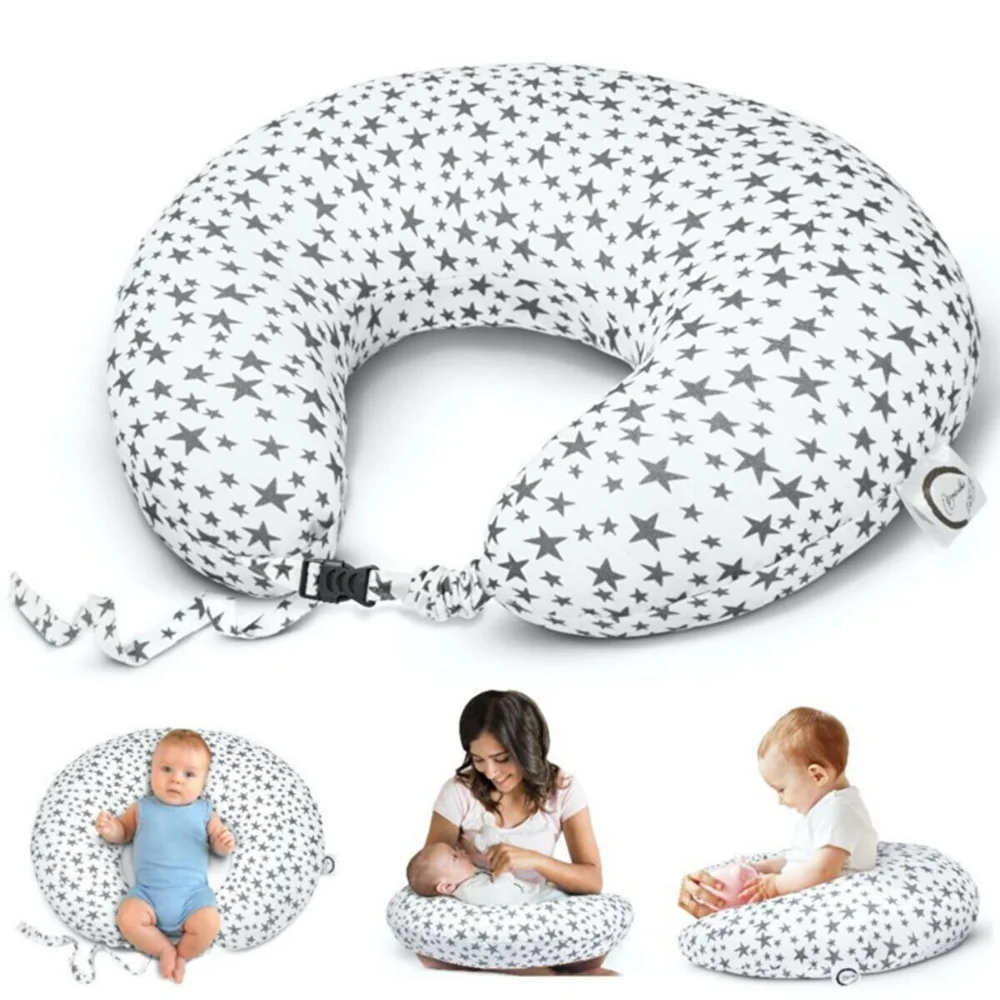 Breastfeeding Pillow 3 Different Colors Mother Baby Newborn Sleeping Milk Structure Cotton Nutrition Waist Support White Star Gift Design Fiber