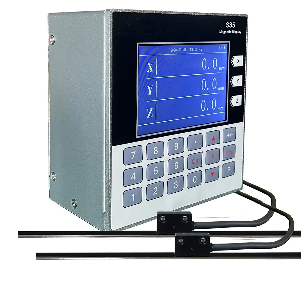 Mini tTtl odczyt Lcd zestaw Dro magnetyczny 2-osiowy Sino tokarka optyczna elektroniczne wagi liniowe pomiar cyfrowy