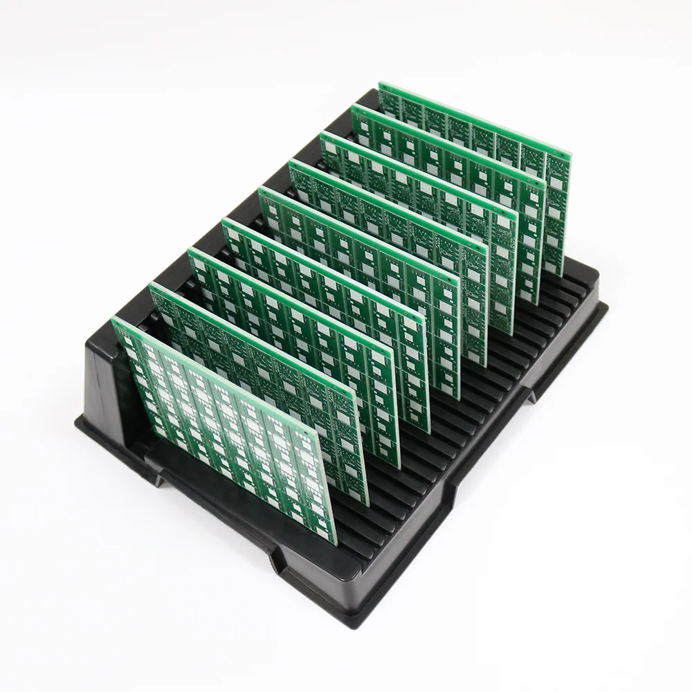 QXR ESD Pcb Storage Handling Tray Rack Anti-static Black Magazine Antistatic Organizer Holder Box