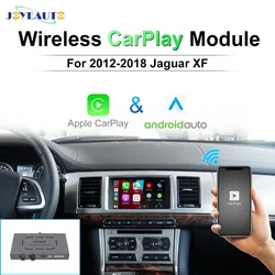 JoyeAuto Wireless Apple CarPlay Interface For Jaguar XF Bosch 2012-2018 Android Auto Aftermarket Reserve Camera Mirroring iOS16