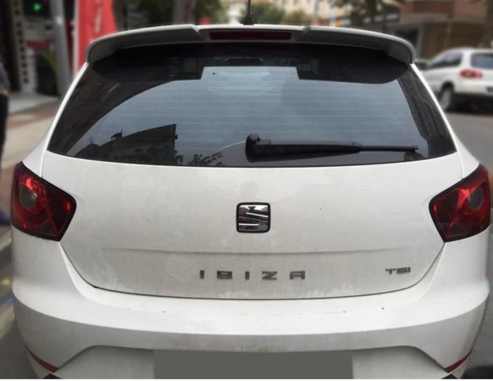 For Seat Ibiza Spoiler 2008 2009 2010 2011 2012 2013 2014 2015 2016 2017 Model Abs Plastic Painted All Color Car Accessories