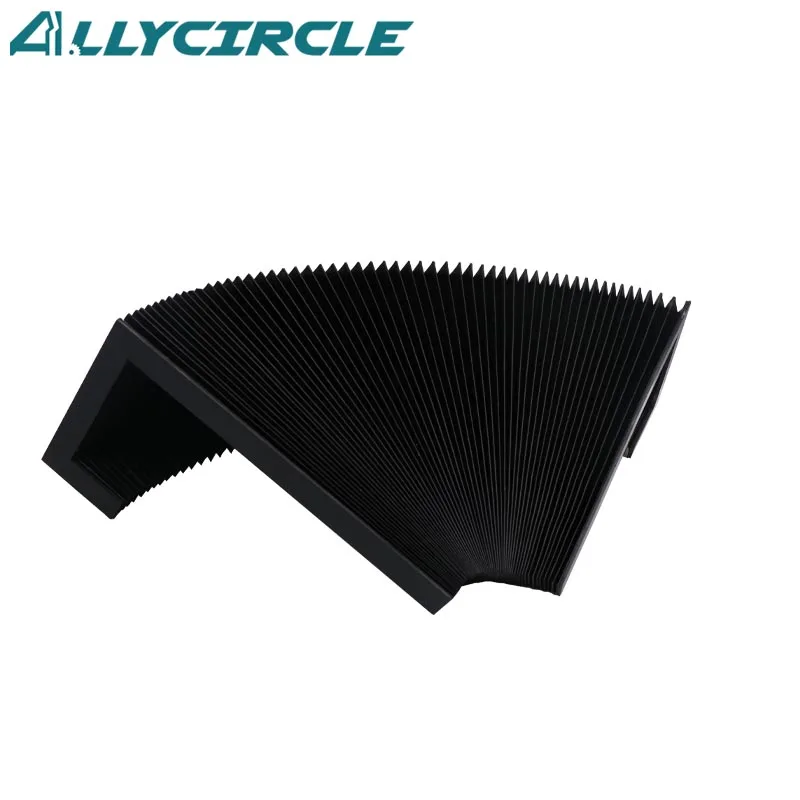 Wear-resistance L Type CNC Dust Proof Cover Cloth for CNC Machine Inner PVC Skeleton Fold Width 10/15/20/30/35/40/50MM