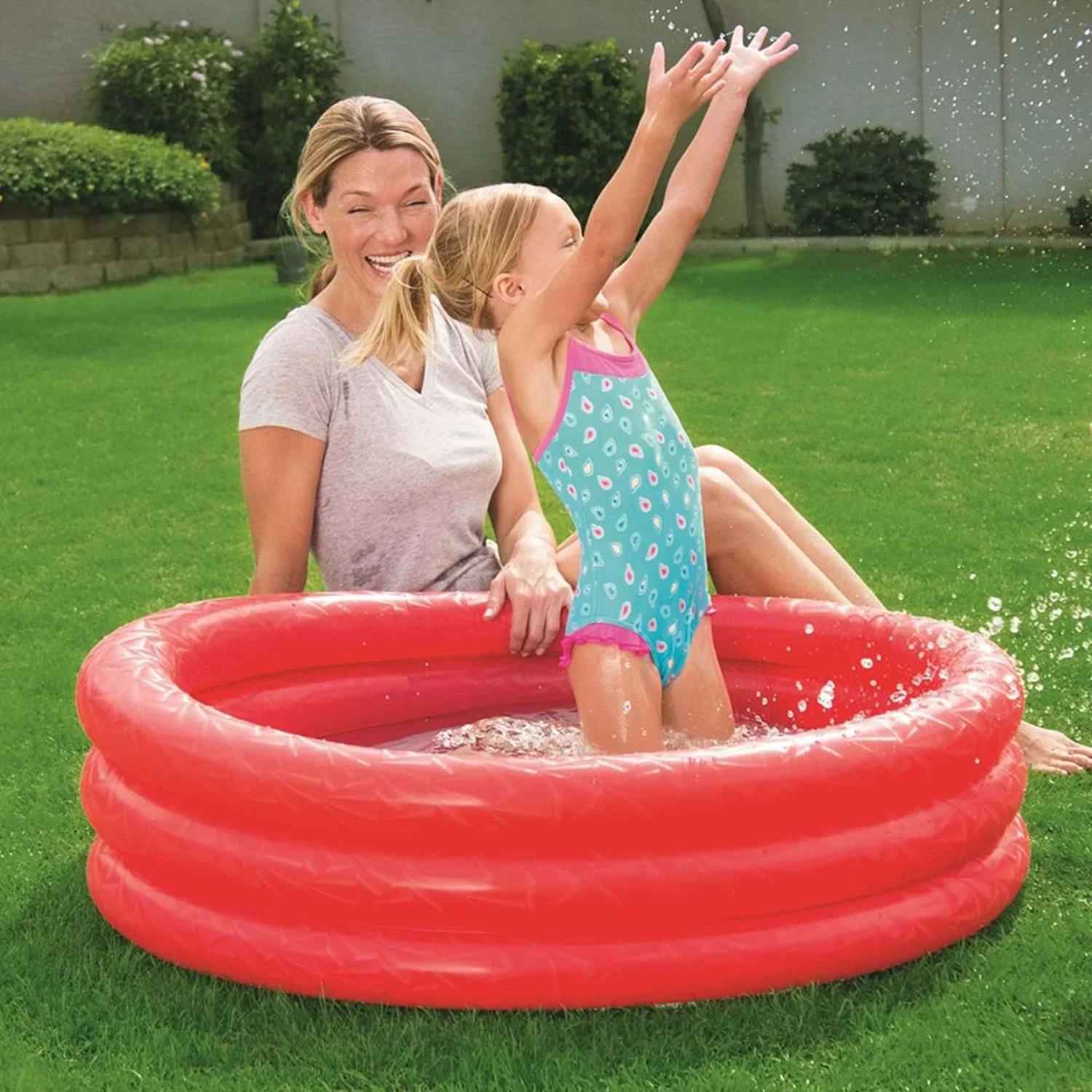 Bestway Inflatable Swimming Pool Three Year Old Kids Garden Fun Play