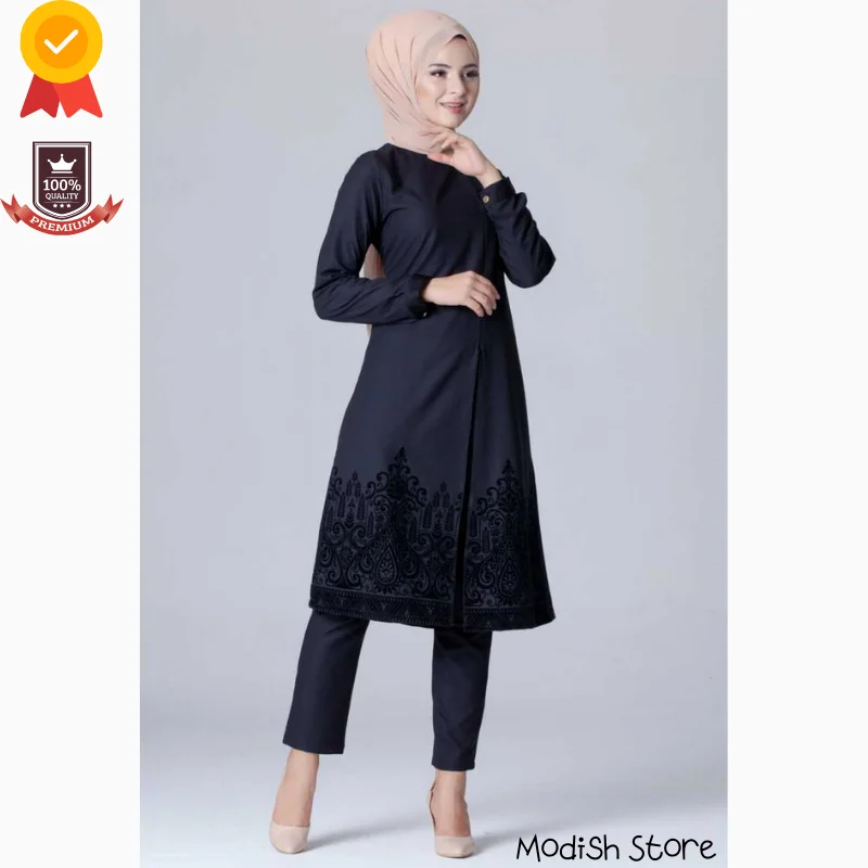 Muslim Fashion Sets Large Sizes 2021 Islamic Clothing Dubai Abaya Turkey Evening Dresses Kaftan Maxi Dress Ramadan Arabic Hijab