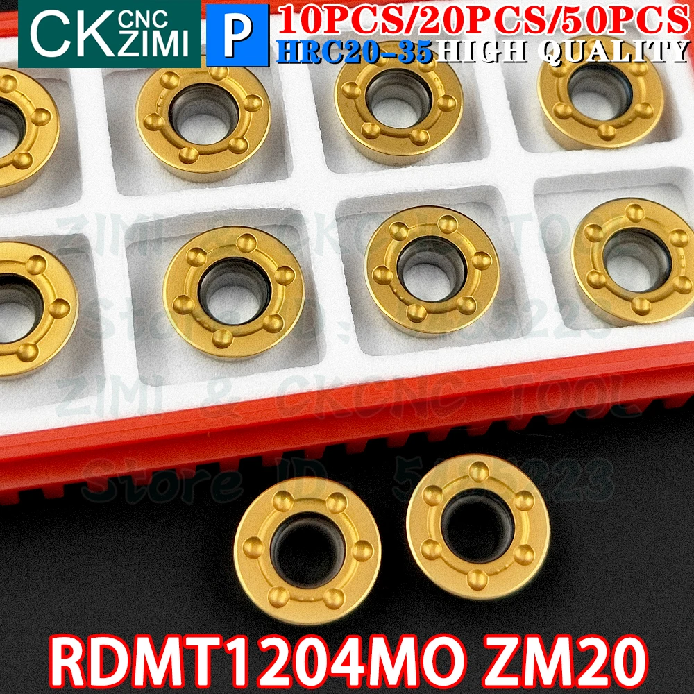 RDMT1204MO ZM20 RDMT 1204 MO MQ R6 Carbide inserts Round Milling Insert Face milling Indexable Tool CNC Metal lathe cutting Tool