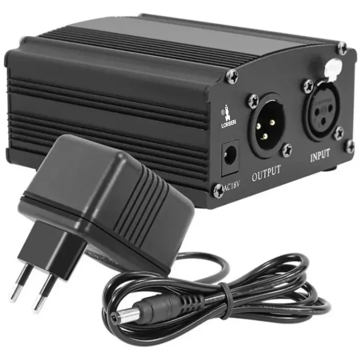 Phantom Power Source 48V 220V Input XLR Condenser Microphone GT957-2