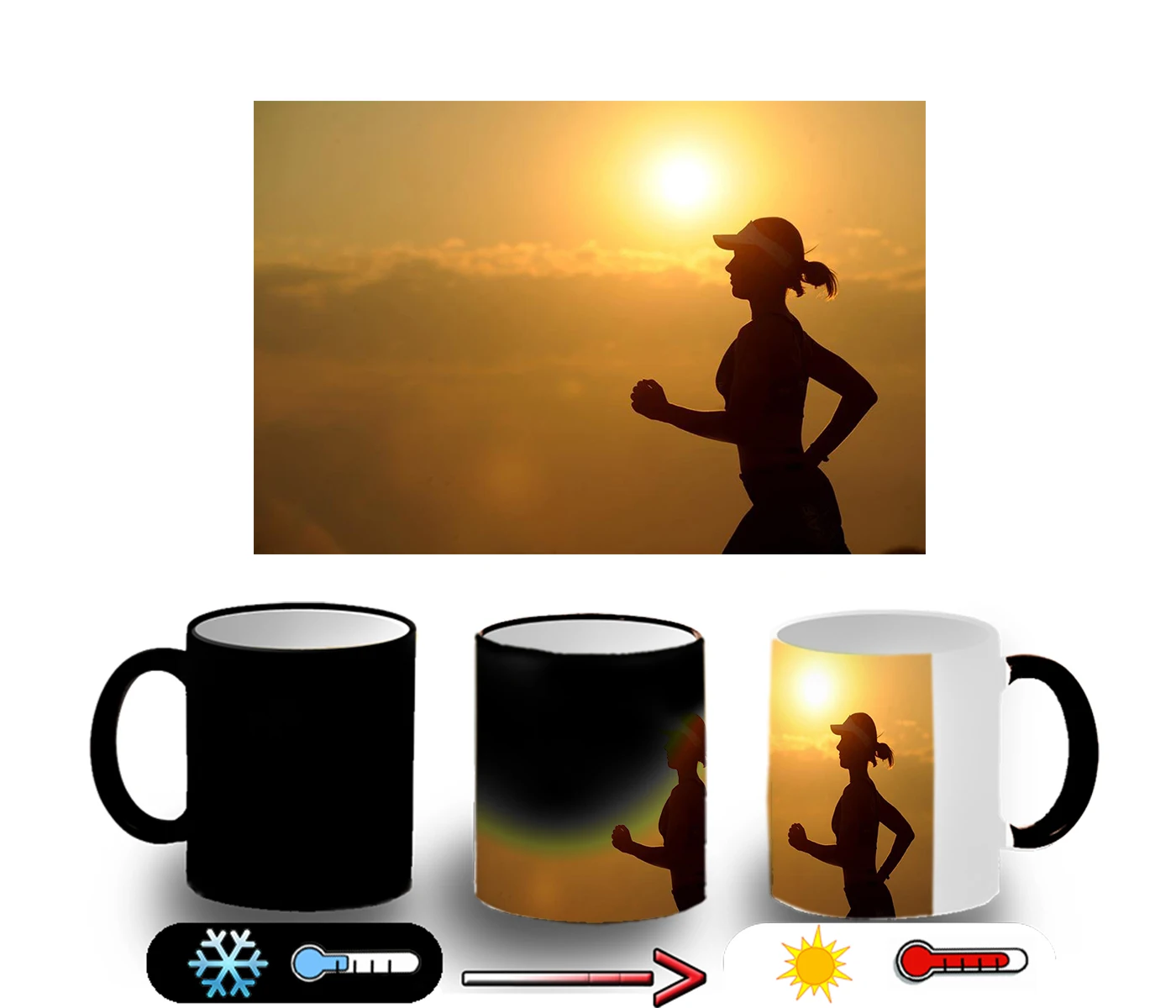 Magic CUP NIGHT RUN RUNNING magic mug