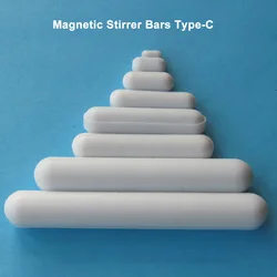 5PcsType C Magnetic Stirrer Bars PTFE Magnetic Stirrer Mixer Stir Bars for Laboratory Experiment Length 5mm - 30mm