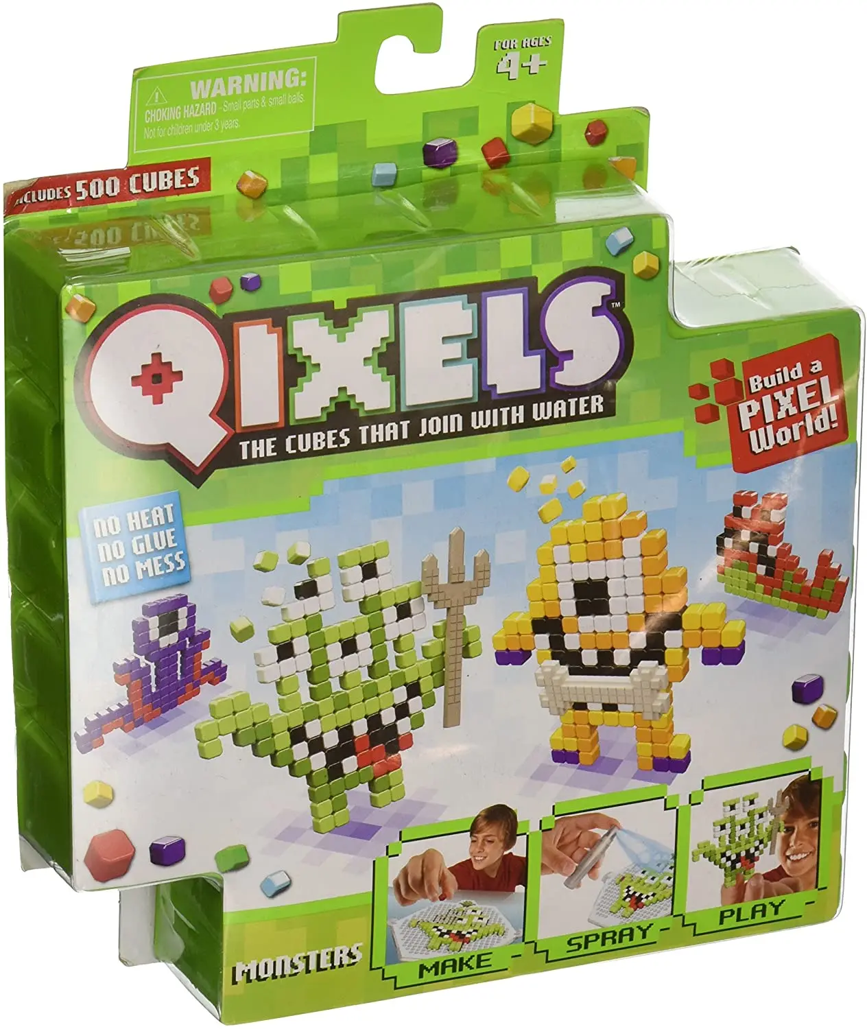 Original Qixels The Cubes That Join With Water Children\'s Toys Pixel Square Anime Action Figures Qixels 3d Cubes Toys for Boy