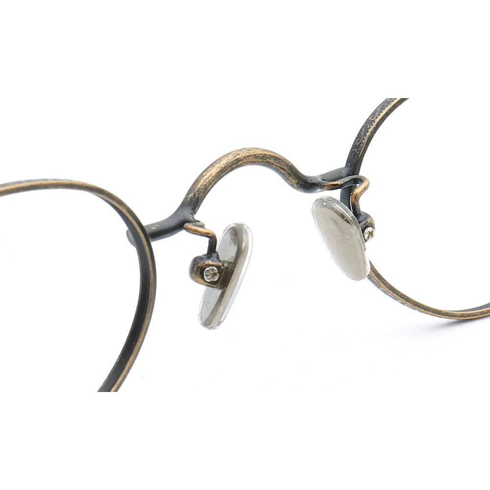 Round Women Vintage Metal Eyeglass Frame Men Optical Glasses Frame Retro Nerd Oval Lightweight Rx Spectacles Silver Grey Eyewear