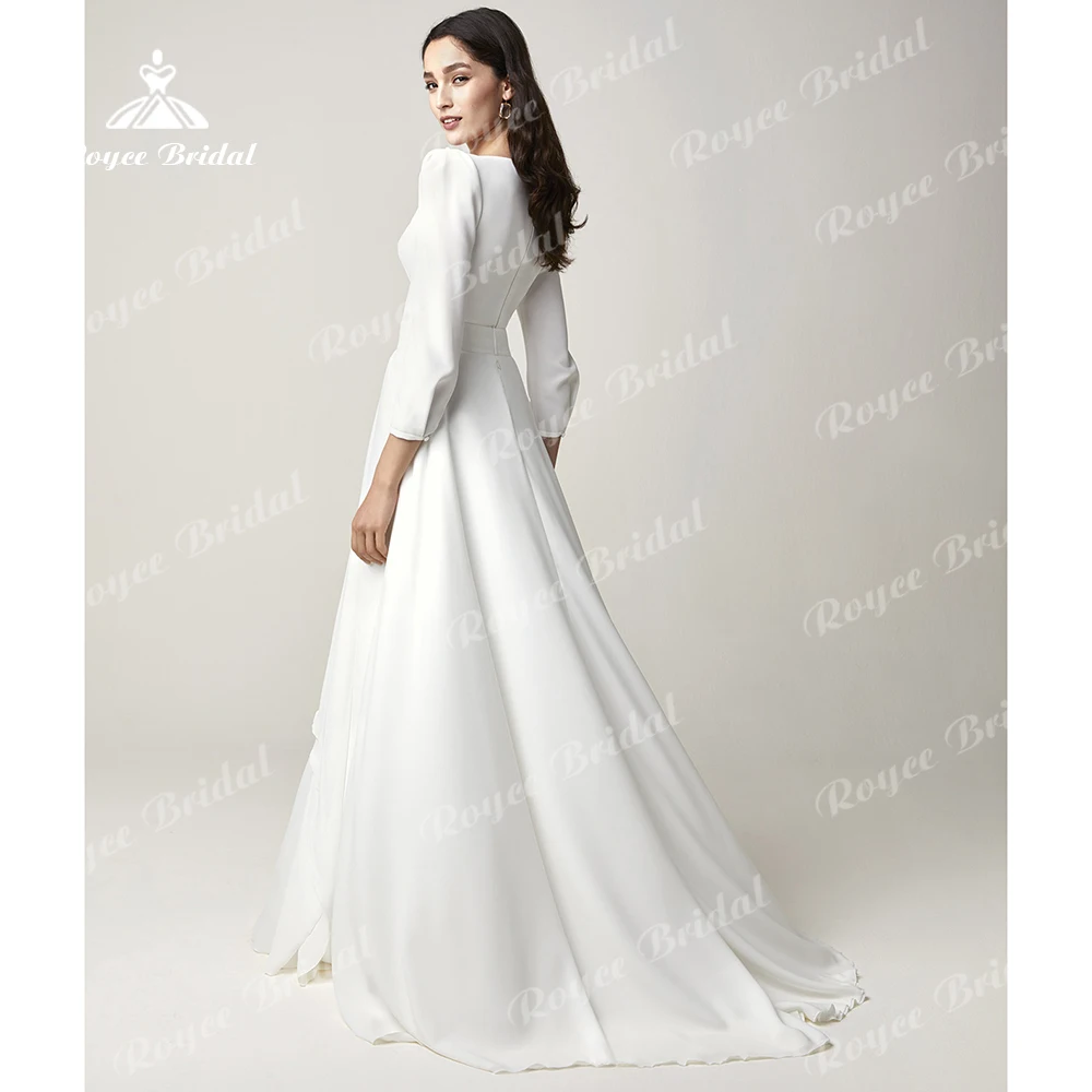 Charming Square Collar Cap Sleeve Sashes Pleat A-Line Jumpsuit Wedding Dresses 2022 Chiffon Bridal Zipper Removable Sweep платье