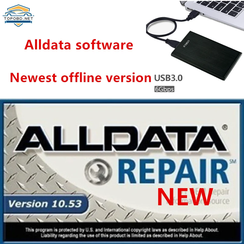 Heißer Verkauf 2024, Alldata Auto Repair Software AllData 10.53 Software mit für Autos, Alldata-Reparatursoftware, Alldata-Offline-Version