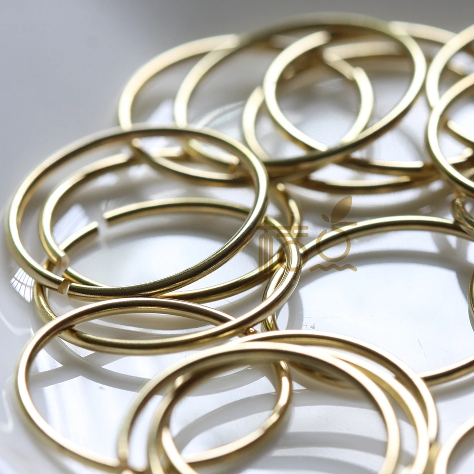 DIY Supply-Solid Brass Brass Finding Jump Rings-Jumpring-Jumprings-Jump ring