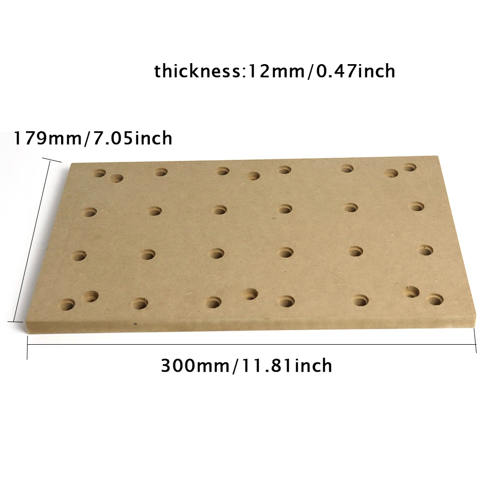 MDF Spoilboard 30*18 Engraver machine Workbench protection board with Pre-installed M6 Holes (6mm) CNC Accessories