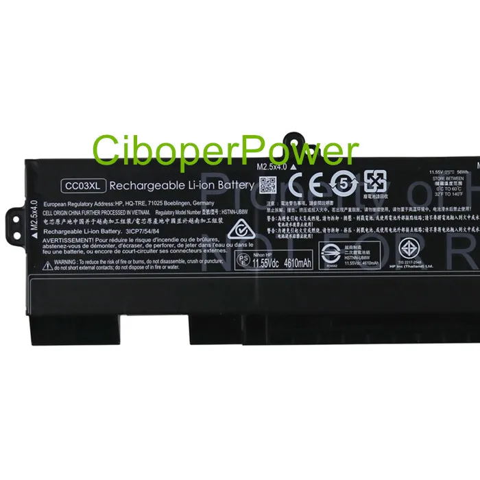 جودة الأصلي CC03XL HSTNN-UB8W L77622-541 11.55V 4610mAh بطارية كمبيوتر محمول ل الكمبيوتر