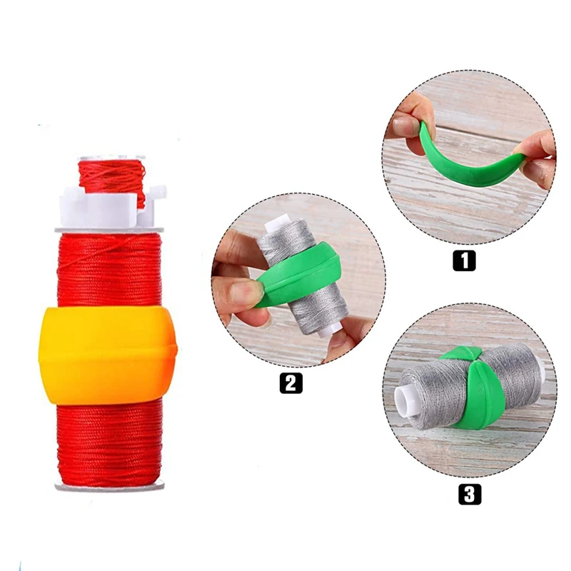 20/5pcs Thread Spool Huggers Sewing Machine Thread Spool Savers for Embroidery Quilting Threads DIY Hand Machine Sewing Supplies