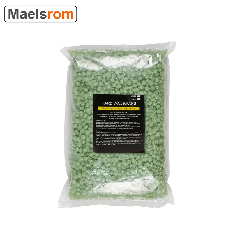 

Women Hard Wax Beans Hard Body Wax Beads Hair Removal Waxing Bikini Depilatory Aloe for Men Face Eyebrow 1000g