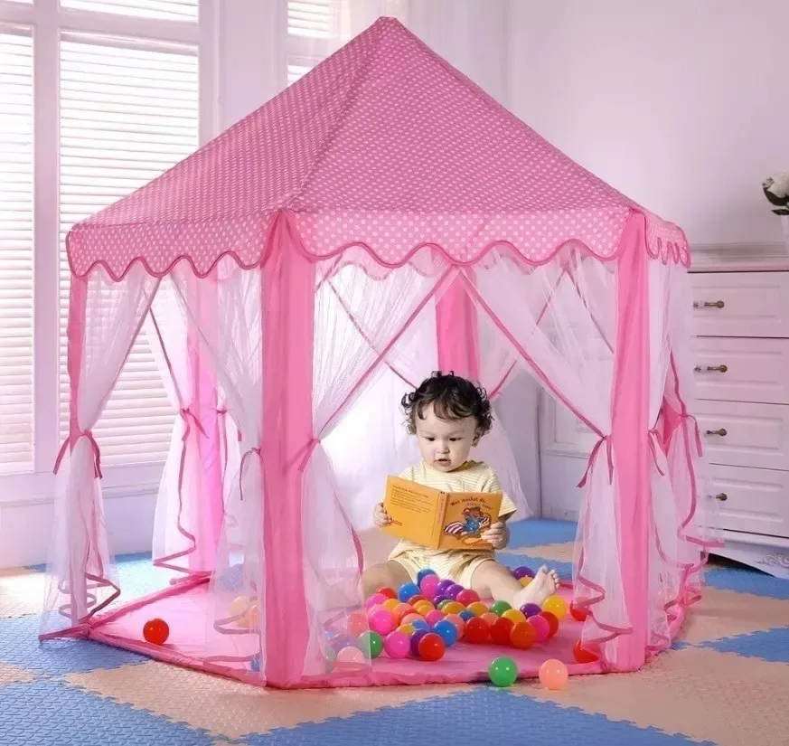 Tent Hut Castle Children Princesses 2022Linda + Proçao + Ready Delivery