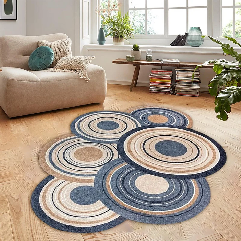 Antibacterial Non Slip Leather Base Carpet Living Room Bedroom Corridor Kitchen Runner Rug