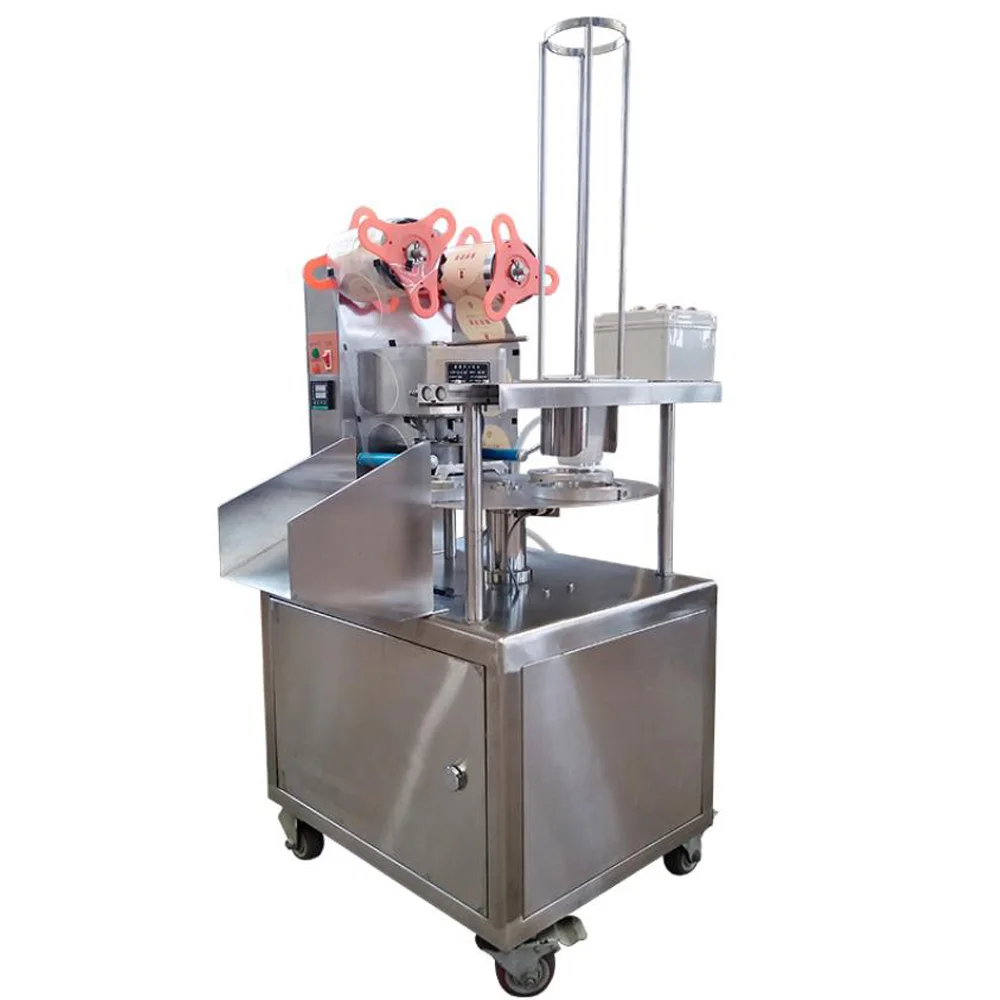 自動プラスチック製のミルクカップ充填およびシール機 50 〜 600 ミリリットル