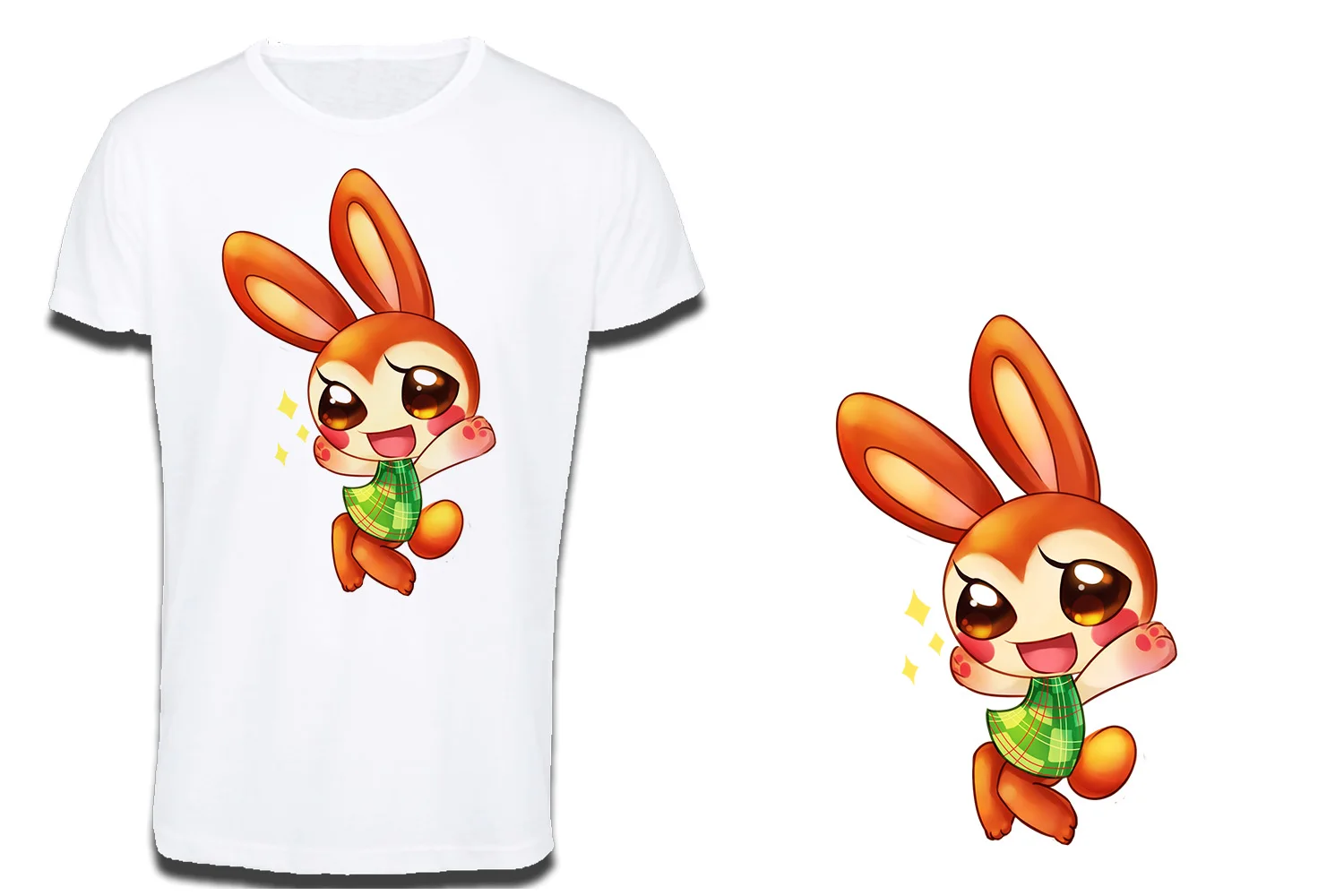 T-SHIRT cotton touch A3 BUNNY CHIBI VERY CUQUI cotton touch T-shirt