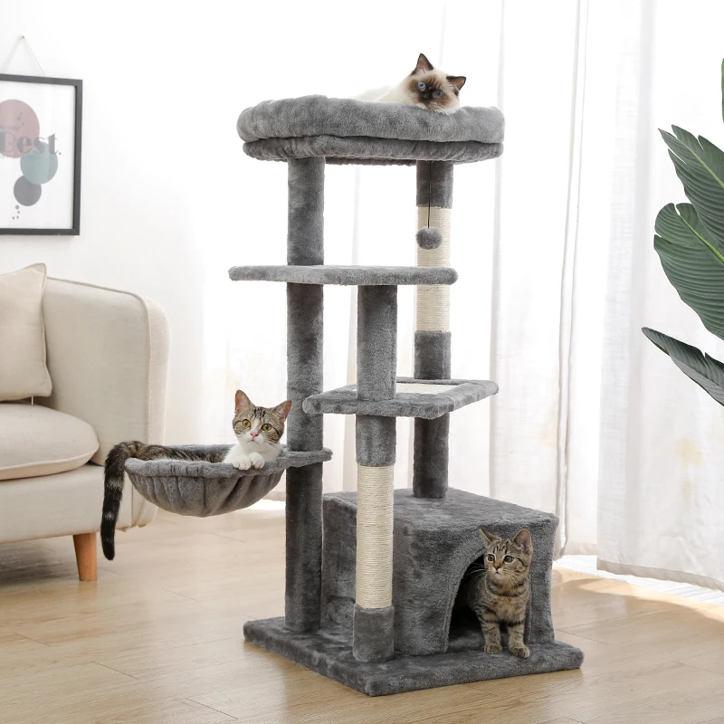 

Pet Cat Tree Condo House Scratcher Scratching Post Climbing Tree Toys for Cat Kitten Protecting Furniture Fast Domestic Delivery