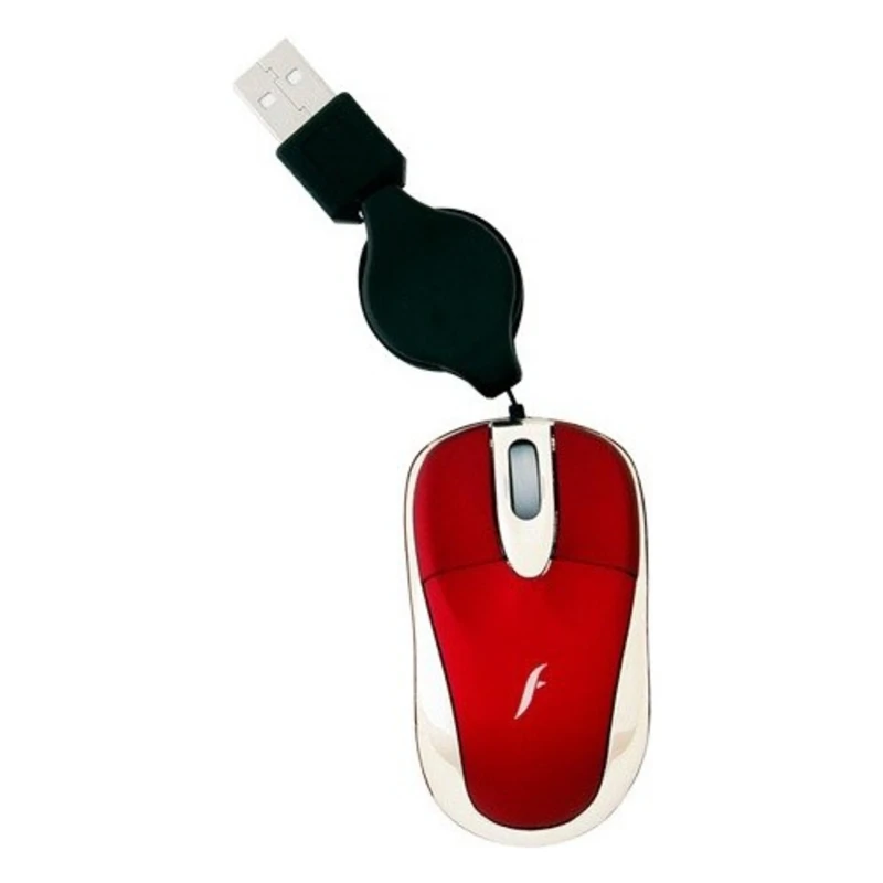 Frisby FM-840M-R Mini Roller Wired USB Optical Mouse Red 3 Button 800 DPI Home Office Free Fast Shipping From Turkey