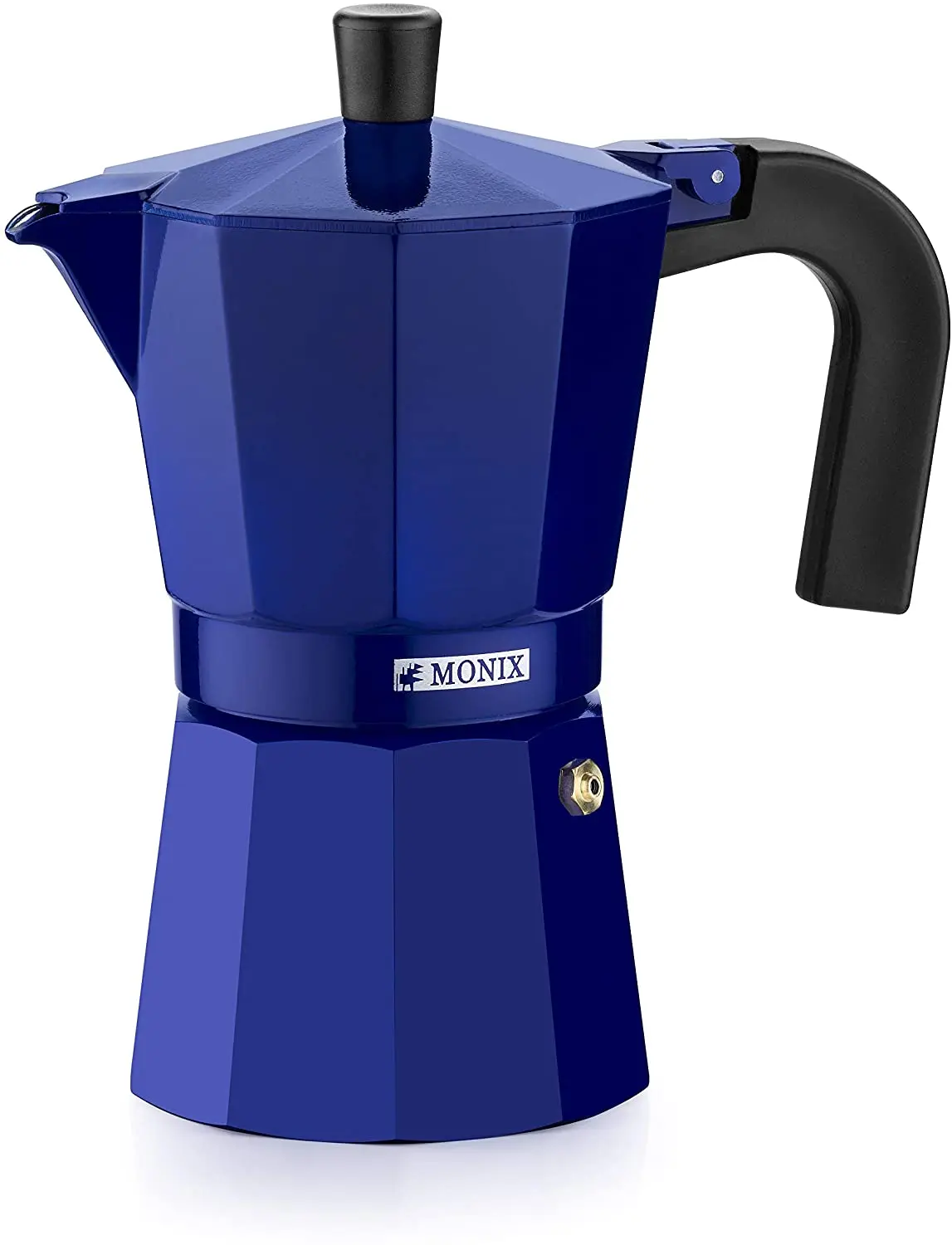 Monix M301706 M301706-Cafetera Italian, 6 cups, cobalt, aluminium, 10 cm