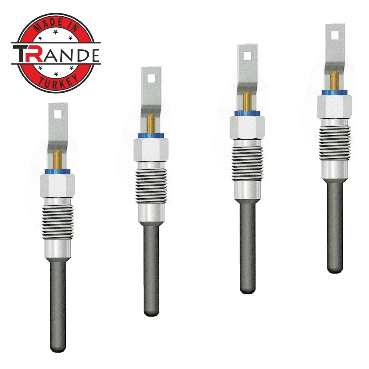 Trande Diesel Engine Heater Glow Plug 4 Pcs 10.5V For 0100271106 Made In Turkey Trande Store Guarantee