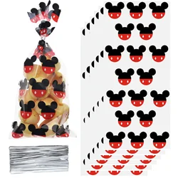 Disney Mickey Mouse Cellophane Bags Heat Sealable Candy Bags Boys Gift Treat Bags Birthday Party Supplies Baby Shower Decoration