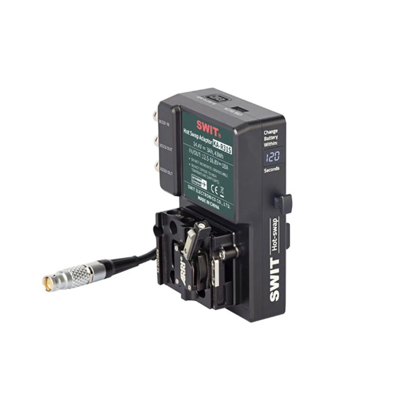 SWIT KA-R31S-Placa de intercambio de calor de montaje en V de 14,4 V para celdas de carga constante MINI / MINI LF, 43Wh, 200W, al menos 2 minutos de tiempo de funcionamiento