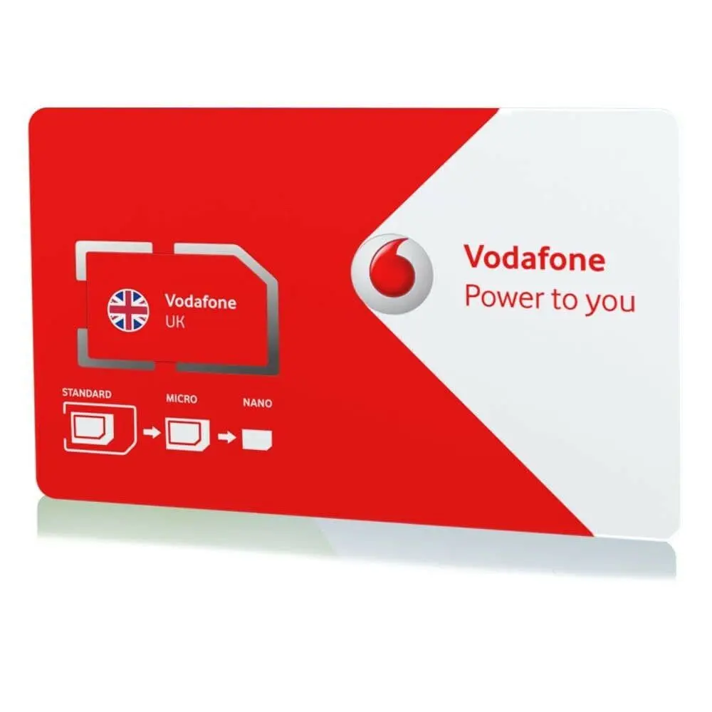 SIM anonymous 100% VODAFONE UK already active.