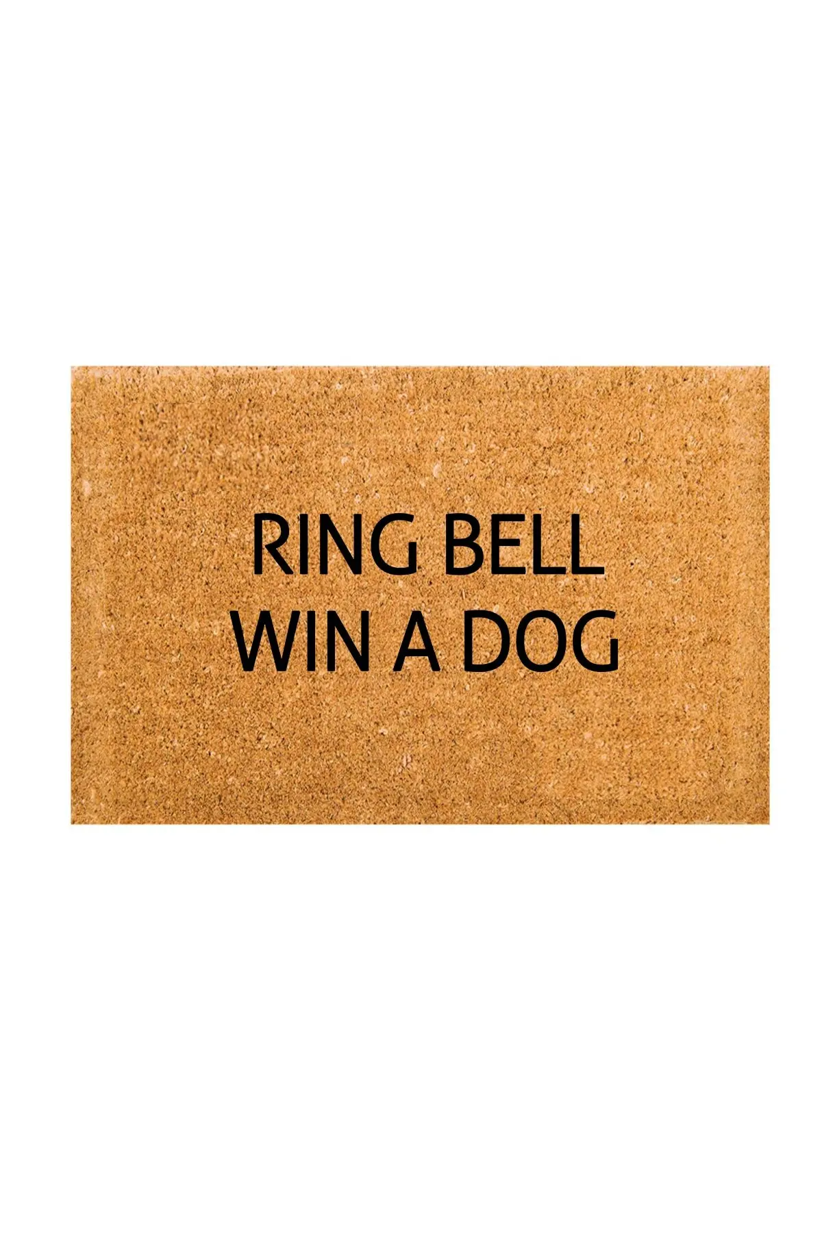 Ring Bell Win A Dog Doormat Outdoor Dust Removal Wear-resistant Anti-skid Entrance Door Mat Scraping Mud Sand Removing Foot Pad