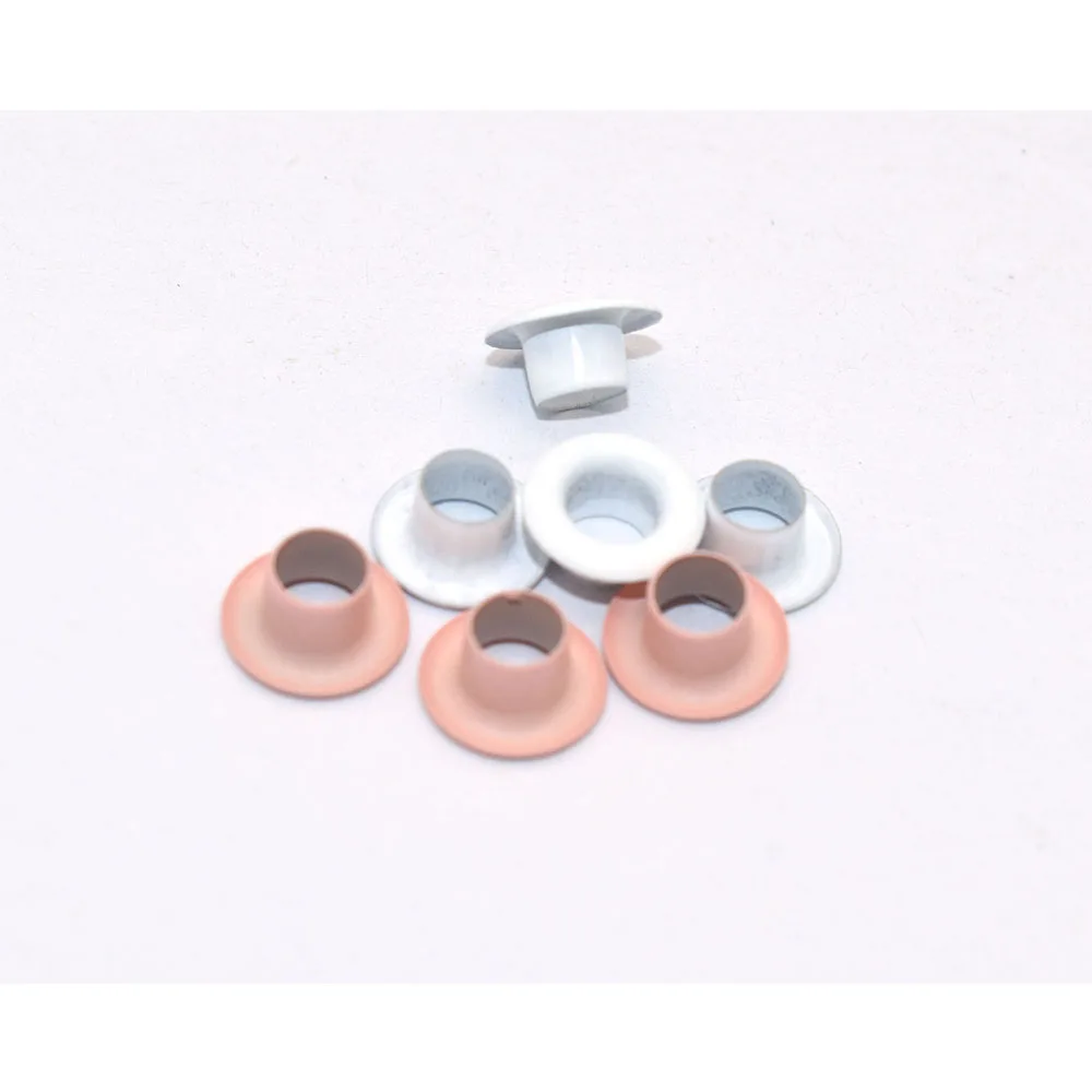 Round Eyelet Grommets Grommet Eyelet White Grommet Rivets Purse Accessories Metal Eyelets for Sewing Shoes Bag Making Hardware