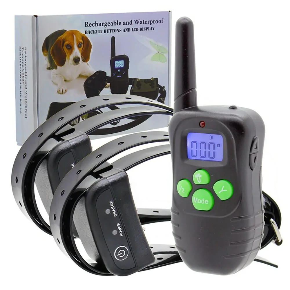 

For 2 Dogs Anti Bark Shock Control Training Collar For Small/Medium/Large Dogs 100g2280