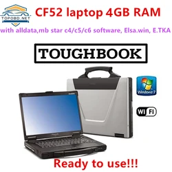 2024 hot For Panasonic CF-52 Military Toughbook toughbook cf52 ram 4GB RAM with alldata software mb star c4 c5 c6 software ready